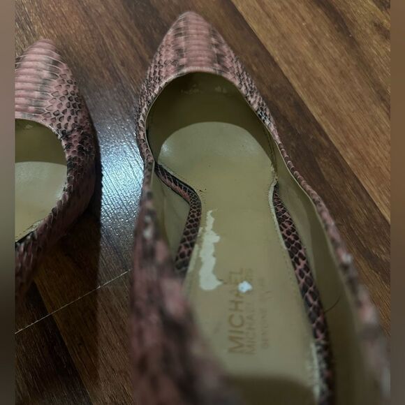 MICHAEL KORS Elegant Pink Snakeskin Stilettos SIZE 7.5 - Picture 8 of 9